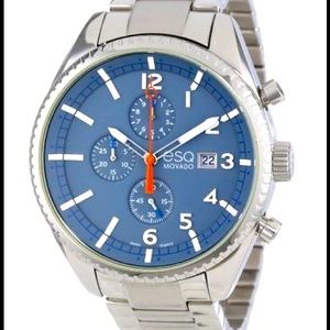 ESQ Movado Men’s 07301428 esq CATALYST tm Slate-Tone Dial Chronograph Watch